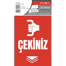 Tanex Uyr-111 Çekiniz Uyarı Etiketi 2 Li Paket