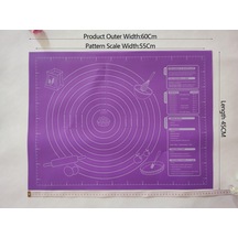 Jms Silikon Fırın Tepsisi Pedi Pişirme Mat Yapışmaz Ölçekli Pasta Aracı