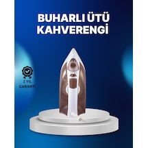 Buharlı Ütü 2200w Kireç Önleyici Self Clean Damlatmaz Kahverengi Çok Renkli