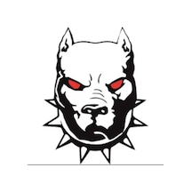 Motosiklet Sticker Pitbull 18cm 15cm A