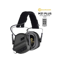 Opsmen Earmor M31 Plus Elektronik Atış Kulaklığı Kulak Koruma Black Siyah