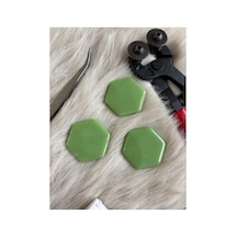 Açık Yeşil Altıgen Sanatsal Mozaik 48x48mm 100gr