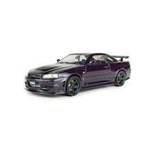 1:43 Ölçek Solido 1999 Nissan Skyline Gt-r Bnr34 Nismo Parts Diecast Metal Minyatür Model Araba 10cm