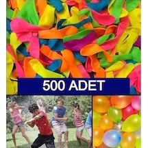 500 Adet Su Balonu Karışık Renkli Balon Eğlenceli Su Savaşları