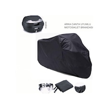 Siyah Ktm Sxf Arka Çanta Uyumlu Motosiklet Brandası