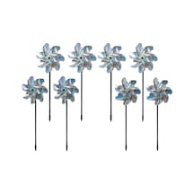 Leezsing 8 Adet Yansıtıcı Mylar Kuş Çevirici: Çiftlik Ve Bahçe Koruması, Renkli Parıltılar İle Kuşları Uyarmak, Eğlenceli Dıy Oyuncak