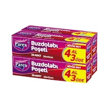 Buzdolabı Poşeti Büyük Boy 4 Al 3 Öde 4 20 30 X 45 Cm 12 Paket 1 Koli