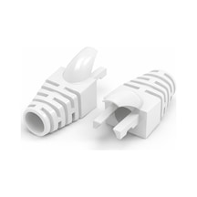 100 Adet - Yeni Nesil Cat6 Rj45 Kılıf Boot - Beyaz