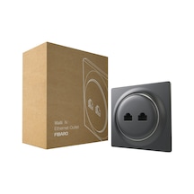 Fıbaro Walli N Ethernet Çıkışı/yüksek Kaliteli Ethernet Çıkışı, 2xrj45 Cat.6, Antrasit, Fgweeu-021-8