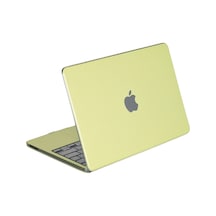 Apple Macbook Neo Şeffaf Macbook Kapak - Yeşil Çok Renkli
