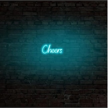 Cheers - Led Dekoratif Duvar Aydınlatması Neon Duvar Yazısı Sihirli Led Mesajlar