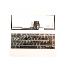 Toshiba Uyumlu Tecra Z40 Klavye Gri Çerçeve Işıklı Trackpoint