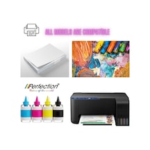 Perfection Epson Uyumlu 103 L3252 L5590 L3560 L3550 4 Renk Mürekkep Dolum Seti 1 Kg. + 3 X500 Gr.