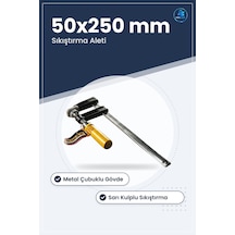 Mengene İşkence Aleti 50x250 Mm Ahşap Marangozluk Ve Hobi Atölyes