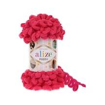 Alize Puffy El Örgü İpi (5 Li Paket) - 149-Fuşya