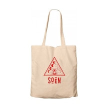 Soen Lotus Krem Kanvas Bez Çanta Krem