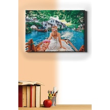 Webstyle Sayılarla Boyama Seti Kasnaklı Aşıklar Teknesi 40 X 50 Cm