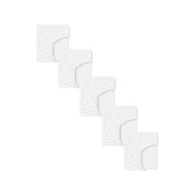 5 Adet 65 X 95 + 10 Cm Anne Yanı Lastikli Penye Kumaş Bebek Çarşafı-beyaz