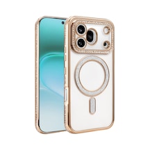 Huawei Honor 600 Pro Joke Simli Magneticsafe Kılıf - Gold -