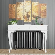 Roys Ahşap 130 Cm Beyaz Çekmeceli Petek Üstü Yüksek Dresuar Ahşap