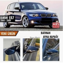 E87 Batman Yarasa Ayna Kapağı Piano Black Abs / 2004-2011