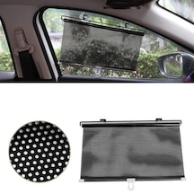 Sunup Sn-22132 Araç İçi Otomatik Geri Sarımlı Katlanabilir Gözenekli Güneşlik 40x125cm