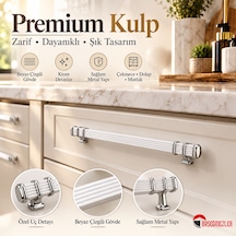 Haskan Kemer Kulp Krom/beyaz 128 Mm Krom - Beyaz