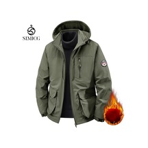 İş Giyim Su Geçirmez Naylon Rüzgarlık, Meikeduo Açık Hava Sporları Polar Astarlı Bisiklet Ceketi Yeşil