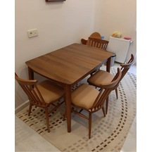 Masifart Retro Yemek Masası ve Sandalye Takımı