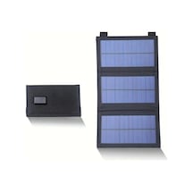 Elmpaly 3 Katlanır Siyah Güneş Paneli Taşınabilir Şarj Aleti Araç Ve Dış Mekan Şarj Cihazı