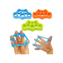 Silikon El Parmak Egzersiz Kuvvetlendirme Lastiği 3Lü Set