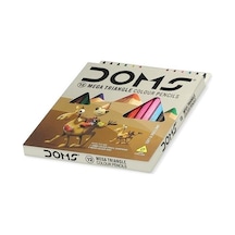 Doms 12 Renk Jumbo Üçgen Kuru Boya