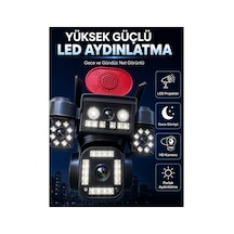 Yüksek Güçlü Led Aydınlatma Ve Gece Görüş Teknolojisi İle Günün Her Saatinde Net Görüntüleme Çok Renkli