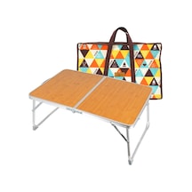 Mini Katlanır Masa,outdoor Kamp Bambu Ahşap Masa 001