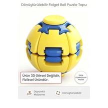 Spin Ball Mekanik Stres Topu Fidget Oyuncak Dönüşebilen Puzzle Çark Bas Çevir Döndür