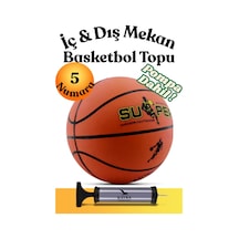 5 Numara Resmi Basketbol Topu Dış Mekan Outdoor Antrenman Topu 427 Gr Ekstra Dayanıklı Köpük Kauçuk Basket Topu Basketball Turuncu