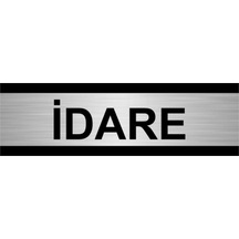 Idare 5x20cm Gümüş Renk Metal Yönlendirme Levhası