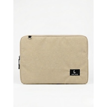 13 14 İnç Laptop Kılıfı Macbook Ve Tüm Laptoplara Uyumlu Notebook Çantası Bej Diğer
