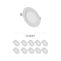 Cata Ct-5144 Slim Led Panel 3w Günışığı Sarı Işık - 10 Lu Paket Beyaz