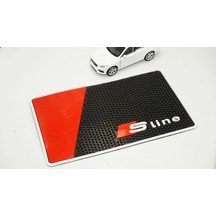 Audi S Line Logo Torpido Üstü Telefon Silikon Kaymaz Ped