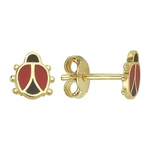 Goldkupe 14 Ayar Altın Uğur Böceği Çocuk Küpe 0,92 Gr-909