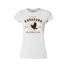 Karasuno - Volleyball Club 2012-2015 Beyaz Kadın Tshirt 001