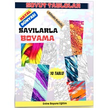Sayılarla Boyama Soyut Tablolar Hayal Dünyası 10 Farklı Süper Ta