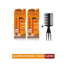 Fontenay Pudra Toz Wax Ultra Strong Turuncu + Şekil Tarağı 3'lü Set