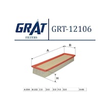 GRAT 12106 Hava Filtresi 206 307 / C4 1.4 16V Et3J4