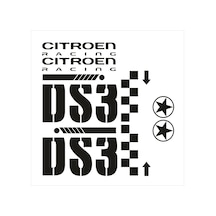 Oto Sticker Citroen Ds3 Sticker Seti   Kırmızı-