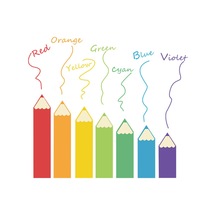 Yaozixia Kendin Yap Duvar Çıkartmaları Renkli Kalemler Şekilli Tema Erkek Çocuk Odası Duvar Çıkartmaları Çıkarılabilir Vinil Duvar Sanatı Dekoru Ev Anaokulu Kreş Dekorasyonları Çok Renkli