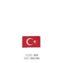 Ütü İle Yapışan Arma Patch Türk Bayrağı En:5cm Boy:3cm 1 Adet - 691594858 Diğer