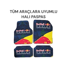 Lüx Oto Halı Paspas Desenli Yıkanabilir Unıversal Her Araca Uyumlu Redbulll