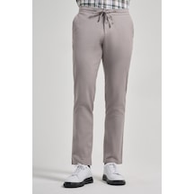 İmza Taş Rengi Pamuklu Yandan Cepli Casual Comfort Fit Jogger Pantolon 1003250110 Taş